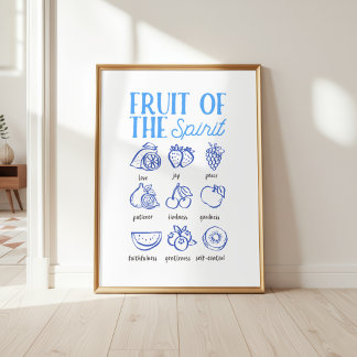 Frucht-des-Geistes-Christliche-Wandkunst Poster