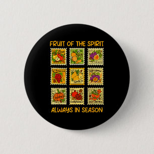 Frucht des Geistes Christlicher Glaube Jesus Gott Button