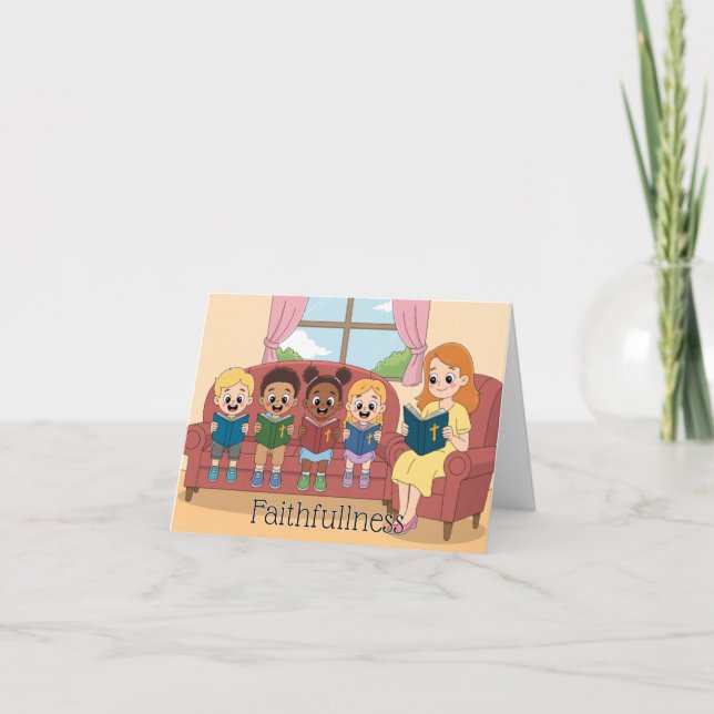 Frucht des Geistes: Die Treue des Kindes Karte (Vorderseite)