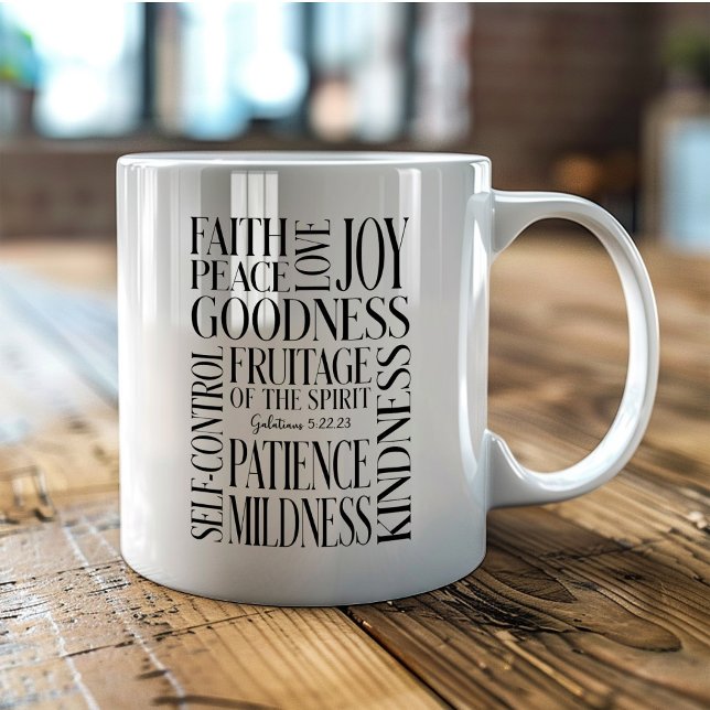 Frucht des Geistes Galater 5 Kaffeetasse (Von Creator hochgeladen)
