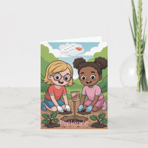 Frucht des Geistes: Geduld für Kinder Karte