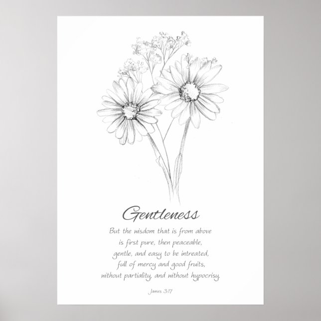 Frucht des Geistes James 3:17 Bibelschrift Poster (Vorne)