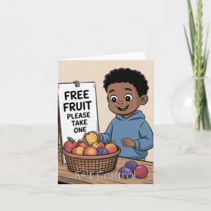 Frucht des Geistes: Kontrolle des Kindes Karte