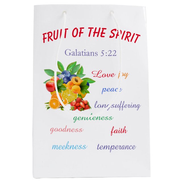Frucht des Geistes    Mittlere Geschenktüte (Vorderseite)