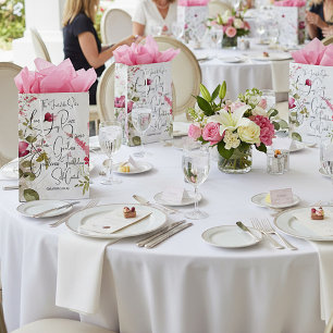 Frucht des Geistes rosa floral Mittlere Geschenktüte