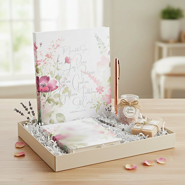 Frucht des Geistes rosa floral Notizblock (Von Creator hochgeladen)