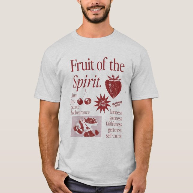 Frucht des Geistes  T-Shirt (Vorderseite)