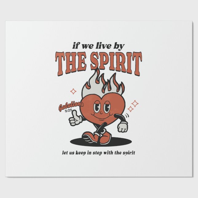 Frucht des Geistes - vom Geist leben Geschenkpapier (Flach)