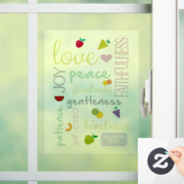Frucht des Heiligen Geistes niedlicher christliche Fensteraufkleber