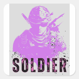 Frucht des Loom Eversoft Quadratischer Aufkleber