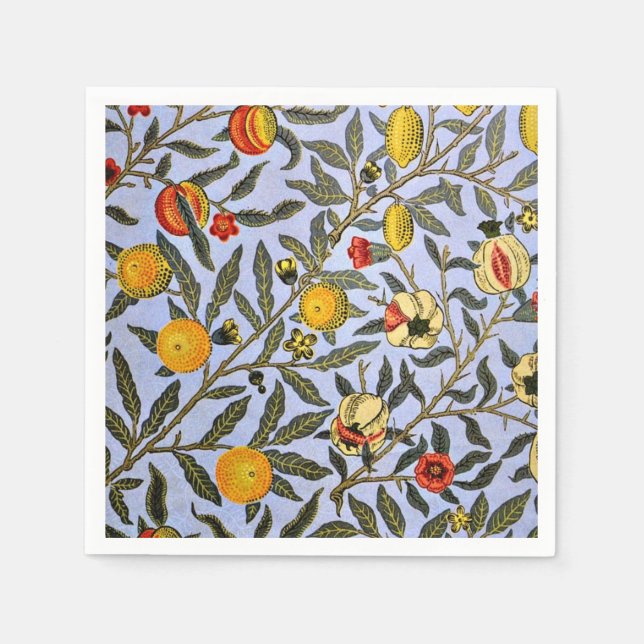 Frucht, ein Vintages William Morris-Muster Serviette (Vorderseite)