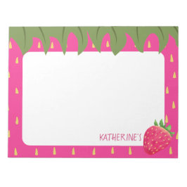 Frucht Erdbeere Notizblock