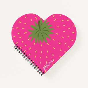 Frucht Erdbeere Notizbuch