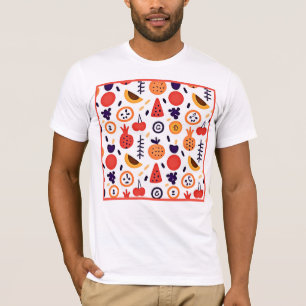 Frucht Farbenfrohe Muster Kunst T-Shirt