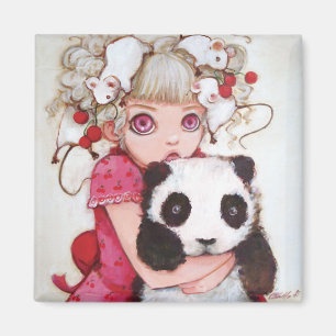 Frucht-Fäserchen-Quadrat-Magnet Magnet