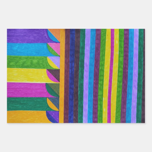 "Frucht" Geschenkpapier Set (Vorderseite)