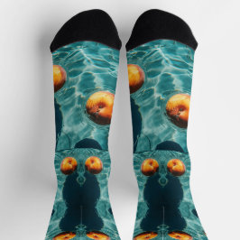 Frucht im Wasser 3D-Styling Socken