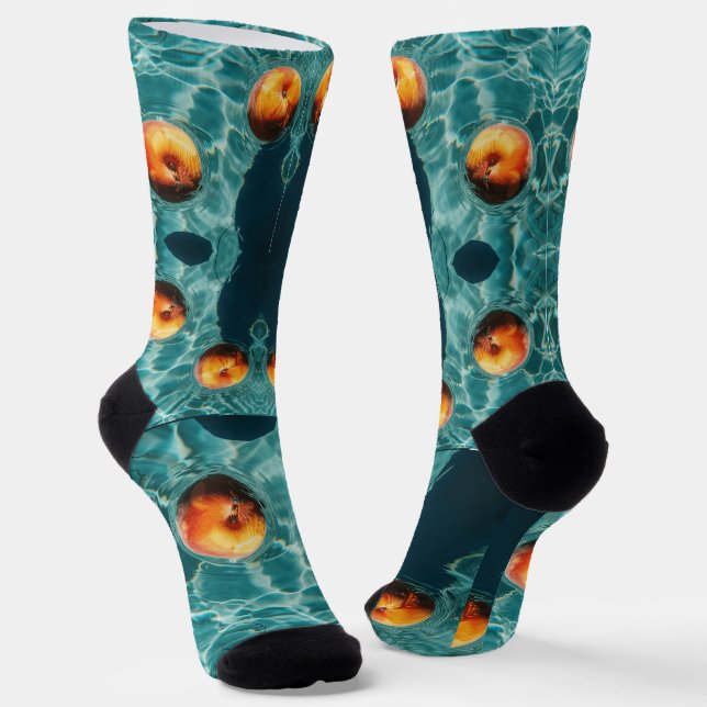 Frucht im Wasser 3D-Styling Socken (Gewinkelt)