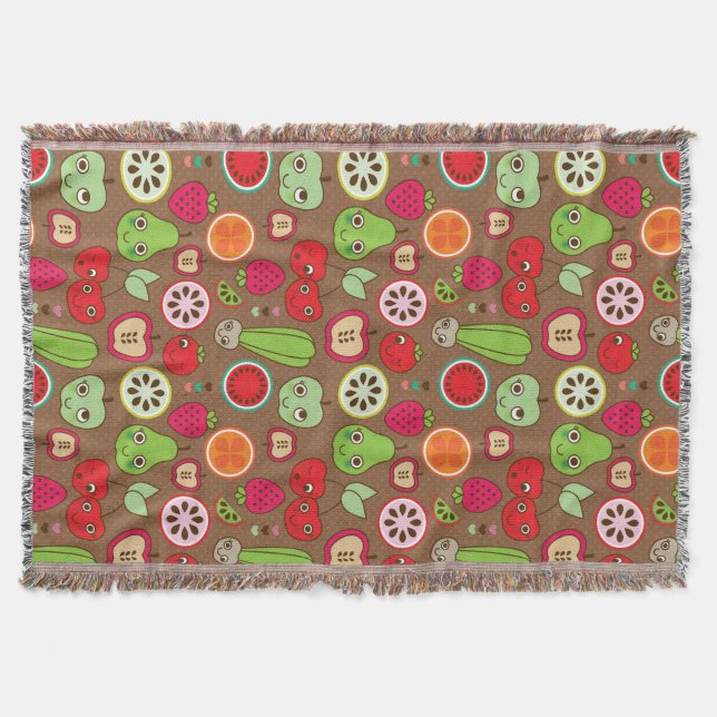 Frucht-Küchen-Muster Decke (Vorderseite)