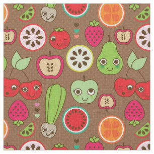 Frucht-Küchen-Muster Stoff