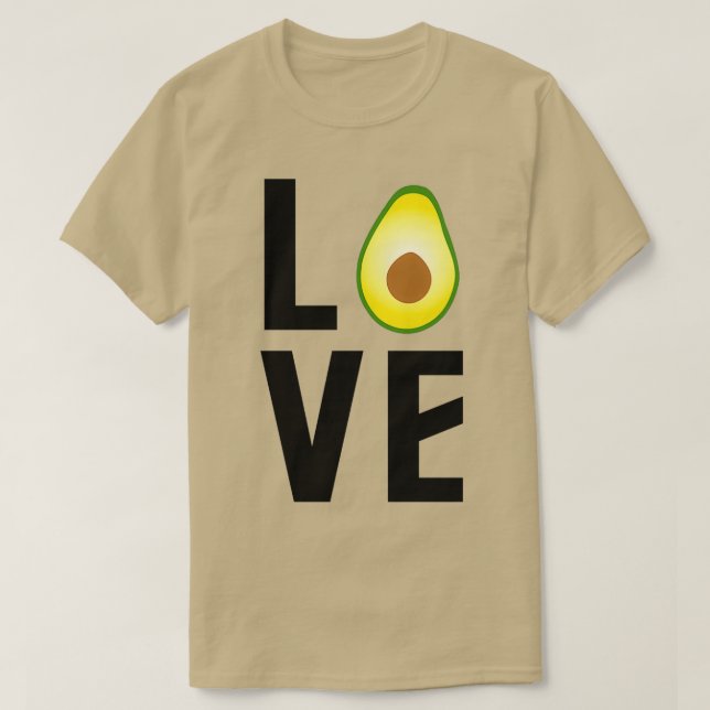 Frucht Liebe Avocado Liebe T-Shirt (Design vorne)