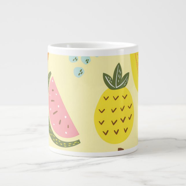 Frucht-Medley-Kaffeetasse Jumbo-Tasse (Vorderseite)