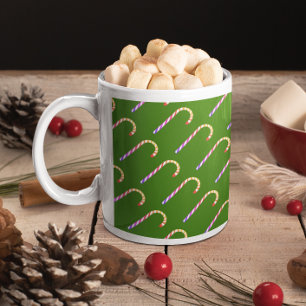 Frucht mehrfarbige Candy Cane Pattern Tasse