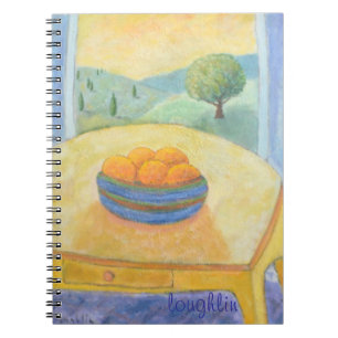 Frucht nach Fenster Notebook Notizblock
