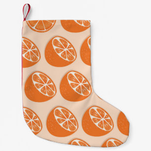 Frucht Nahtloses Muster. Kleiner Weihnachtsstrumpf