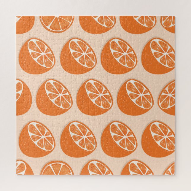 Frucht Nahtloses Muster. Puzzle (Vertikal)