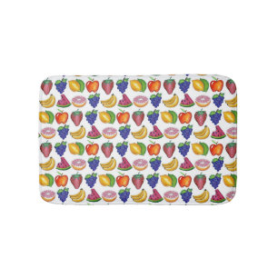 Frucht Print Strawberry Watermelon Banane Badematte