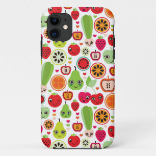 Frucht scherzt Illustrationsapfel iPhone 11 Hülle