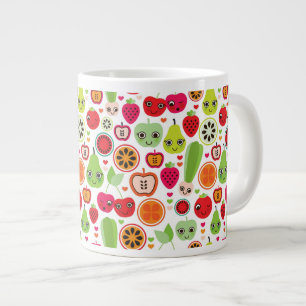 Frucht scherzt Illustrationsapfel Jumbo-Tasse