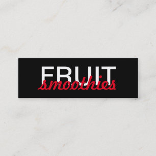 Frucht Smoothies-Lochkarte Treuekarte
