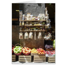 Frucht-Stand-leere Karte