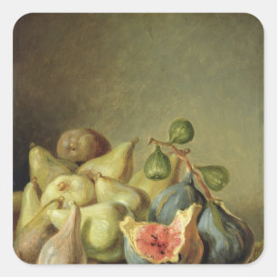 Frucht-Stillleben Quadratischer Aufkleber