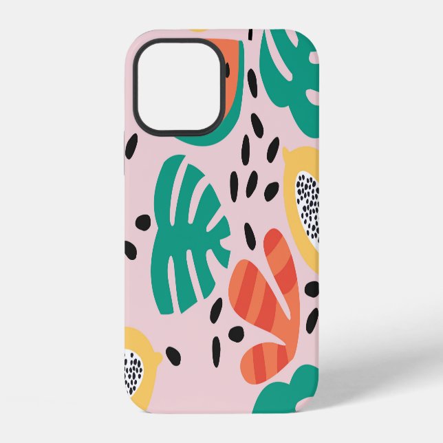 Frucht Stylish: Vintage-Musterdesign. iPhone Hülle (Rückseite)