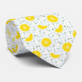Frucht Summer Yellow & Blue Lemon Neck Tie Krawatte