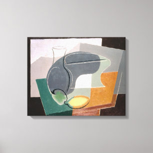 Frucht-Teller und Carafe, 1927 Leinwanddruck