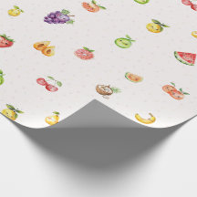 Frucht Thema Geschenkpapier