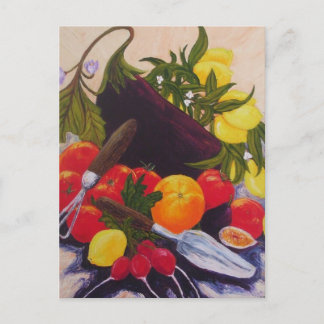 Frucht-u. Gemüse-Gemisch Postkarte