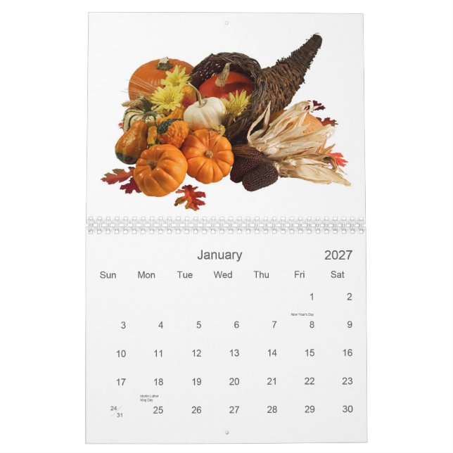 Frucht-und Nahrungsmittelkalender 14 Kalender (Jan 2027)