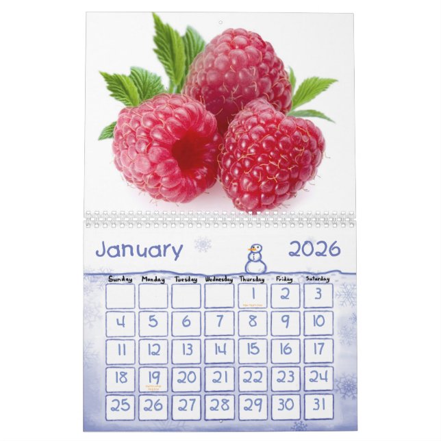 Frucht-und Nahrungsmittelkalender 23 Kalender (Jan 2026)