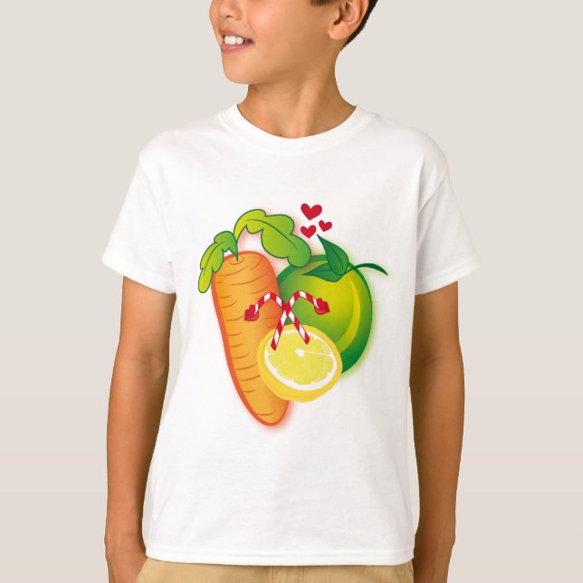 Frucht-und Veggies-Felsen! T-Shirt (Vorderseite)