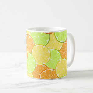 Frucht-Zitrusfruchtnatur der Orangenzitronen Kaffeetasse