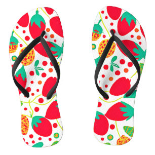 Fruchtbare Palette Vivid Muster Flip Flops
