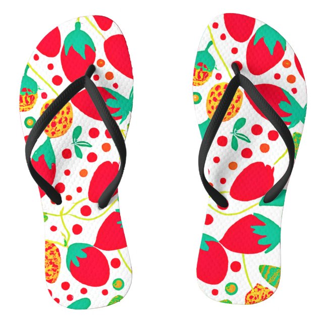 Fruchtbare Palette Vivid Muster Flip Flops (Fußbett)