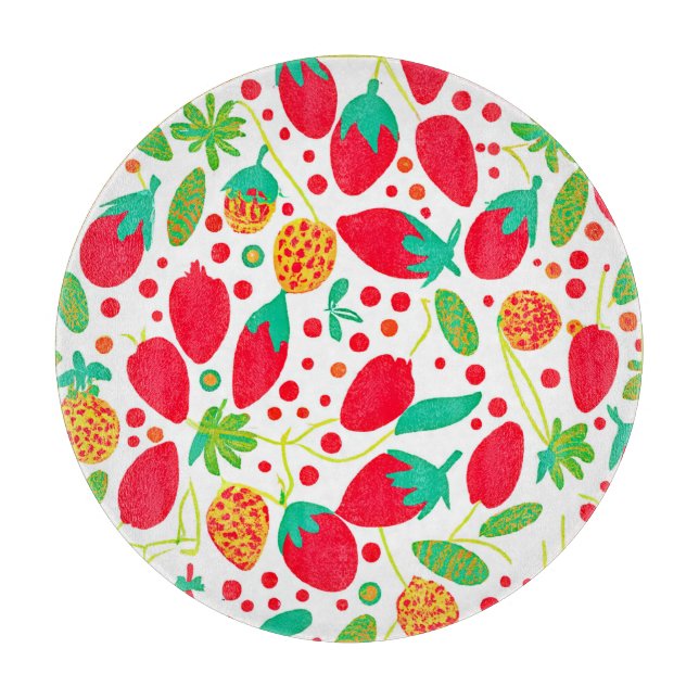 Fruchtbare Palette Vivid Muster Schneidebrett (Vorderseite)