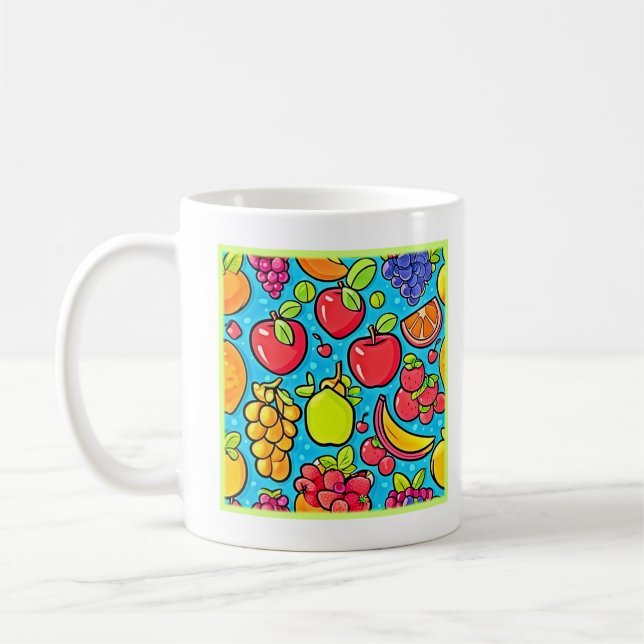 Fruchtbares Musterdesign Kaffeetasse (Links)