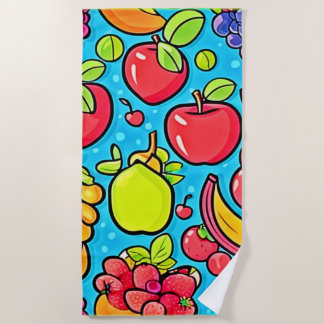 Fruchtbares Musterdesign Strandtuch